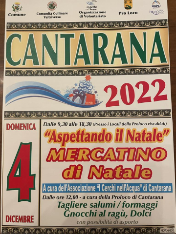 Cantarana | "Aspettando il Natale" (edizione 2022)